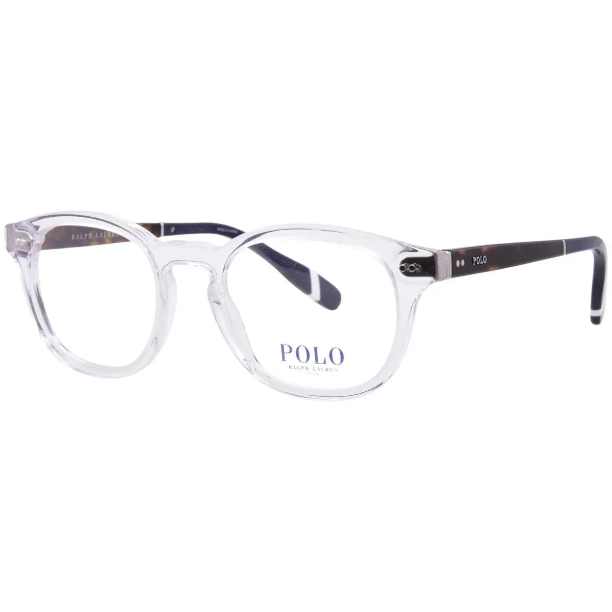 Polo Ralph Lauren PH2267 5331 Eyeglasses Frame Men`s Shiny Crystal Full Rim 50mm - Frame: Clear