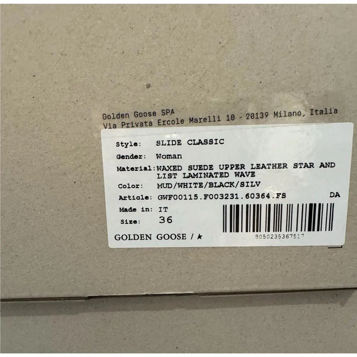 Golden Goose shoes - Golden Goose Slide - Slide - Gray (UPC: 8050235367517) 9