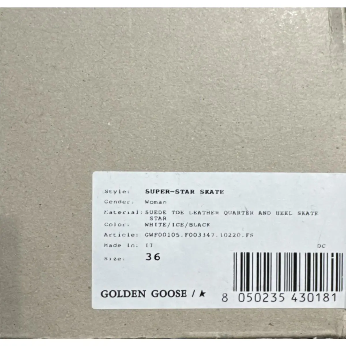 Golden Goose shoes - Golden Goose Superstar - Superstar - White (UPC: 8050235430181) 8