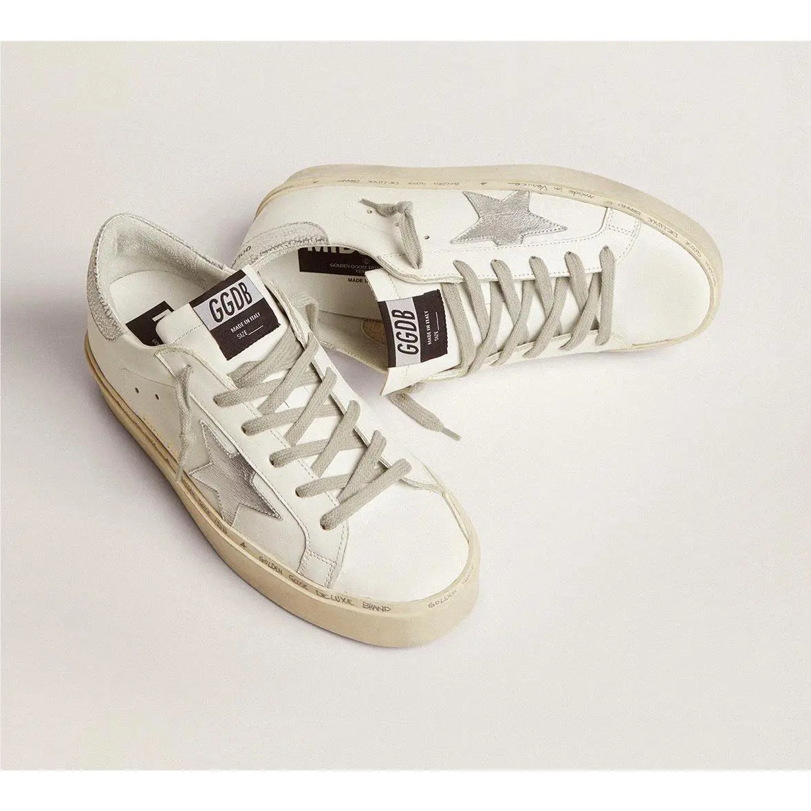 Golden Goose shoes - Golden Goose Hi Star - Star - GWF00118F00032980185 - White (UPC: 8050235432994) 0