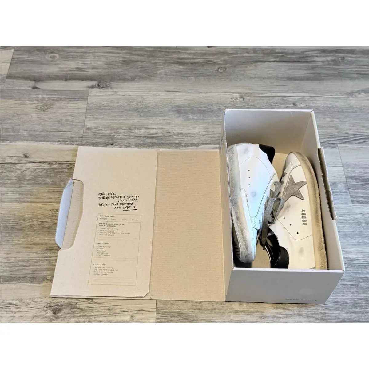 Golden Goose shoes - Golden Goose Superstar - Superstar - GCOWS590W55 - White / Black / Cream / Metallic 9