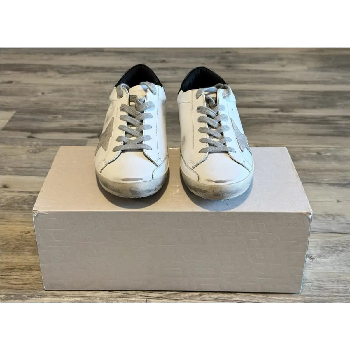 Golden Goose shoes - Golden Goose Superstar - Superstar - GCOWS590W55 - White / Black / Cream / Metallic 1