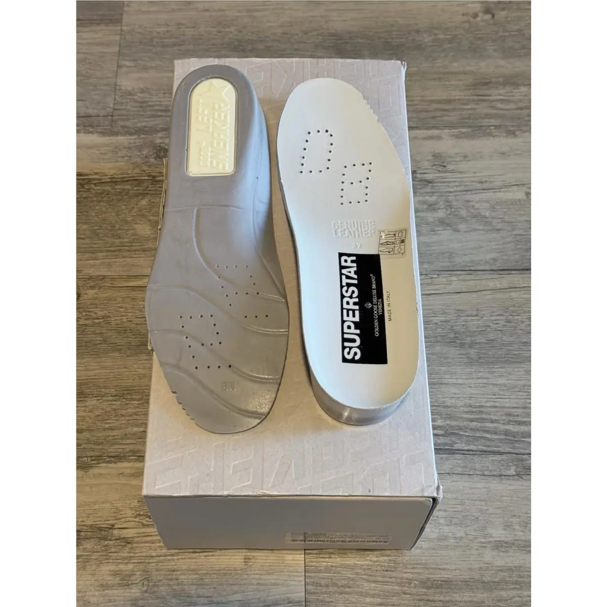 Golden Goose shoes - Golden Goose Superstar - Superstar - GCOWS590W55 - White / Black / Cream / Metallic 5