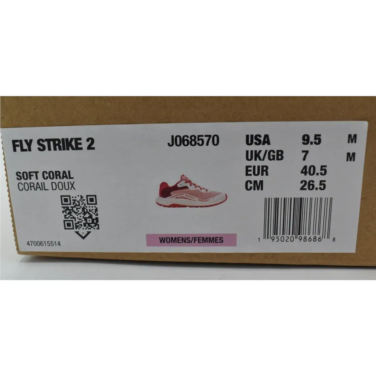 Merrell shoes - Merrell Fly Strike - Fly Strike - J068570 - Pink (UPC: 195020986868) 9
