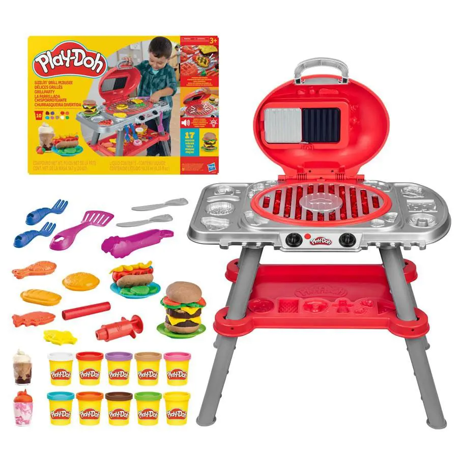 Hasbro Play-doh Sizzlin Grill Playset Kids Pretend Cooking Toy