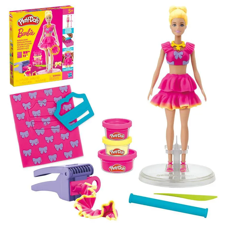 Hasbro Play-doh Barbie Designer Doll Ruffles and Bows Set