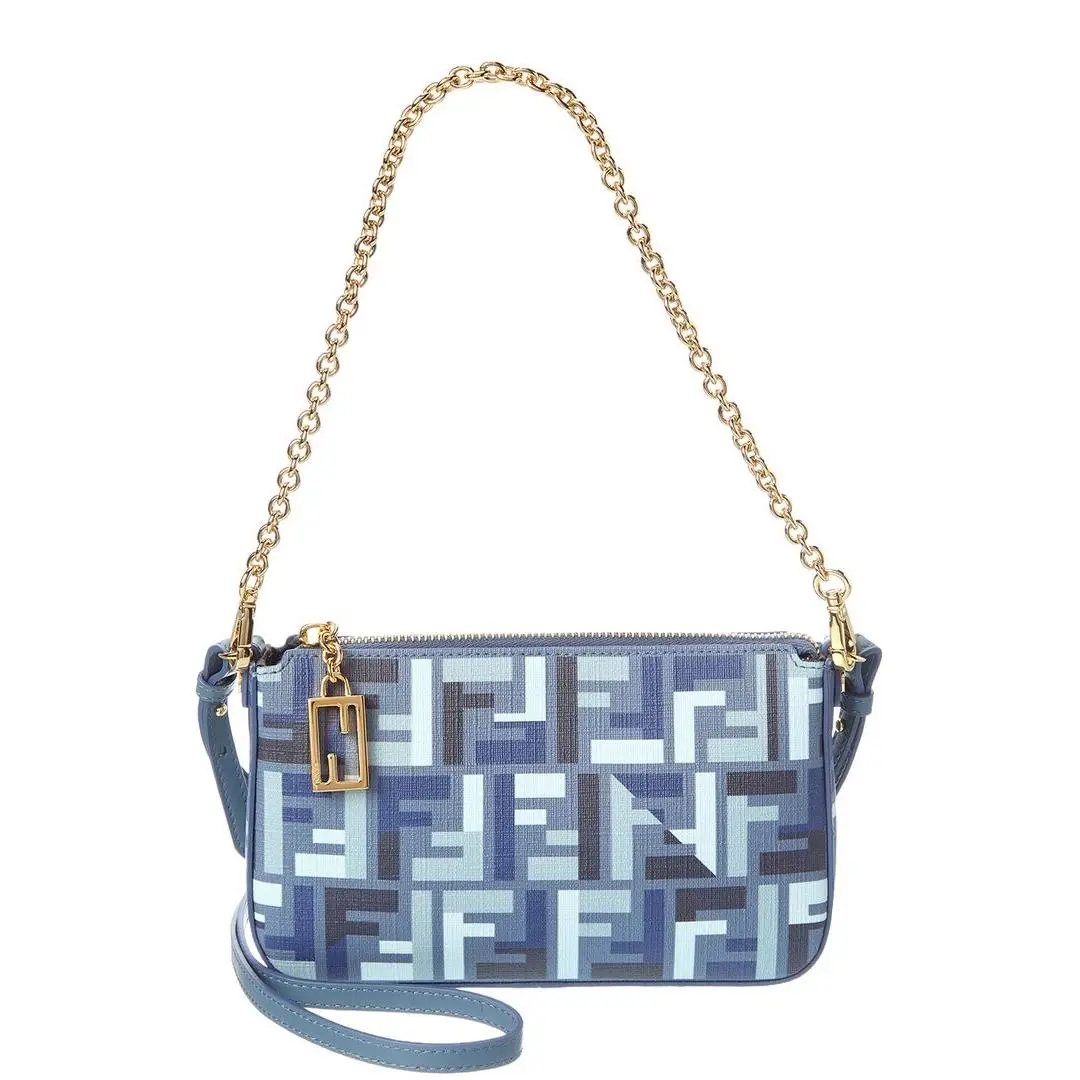 Fendi Baguette Ff Jacquard Pouch Women`s