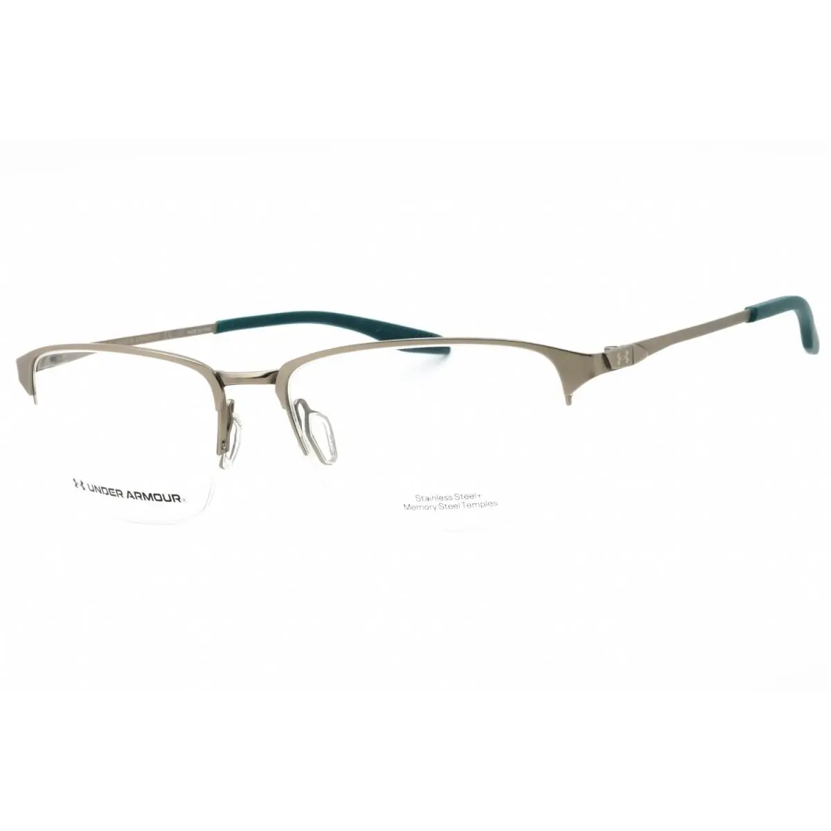 Under Armour UA 5047/G 0Z0G 00 Matte Ruthenium Teal 56mm Eyeglasses
