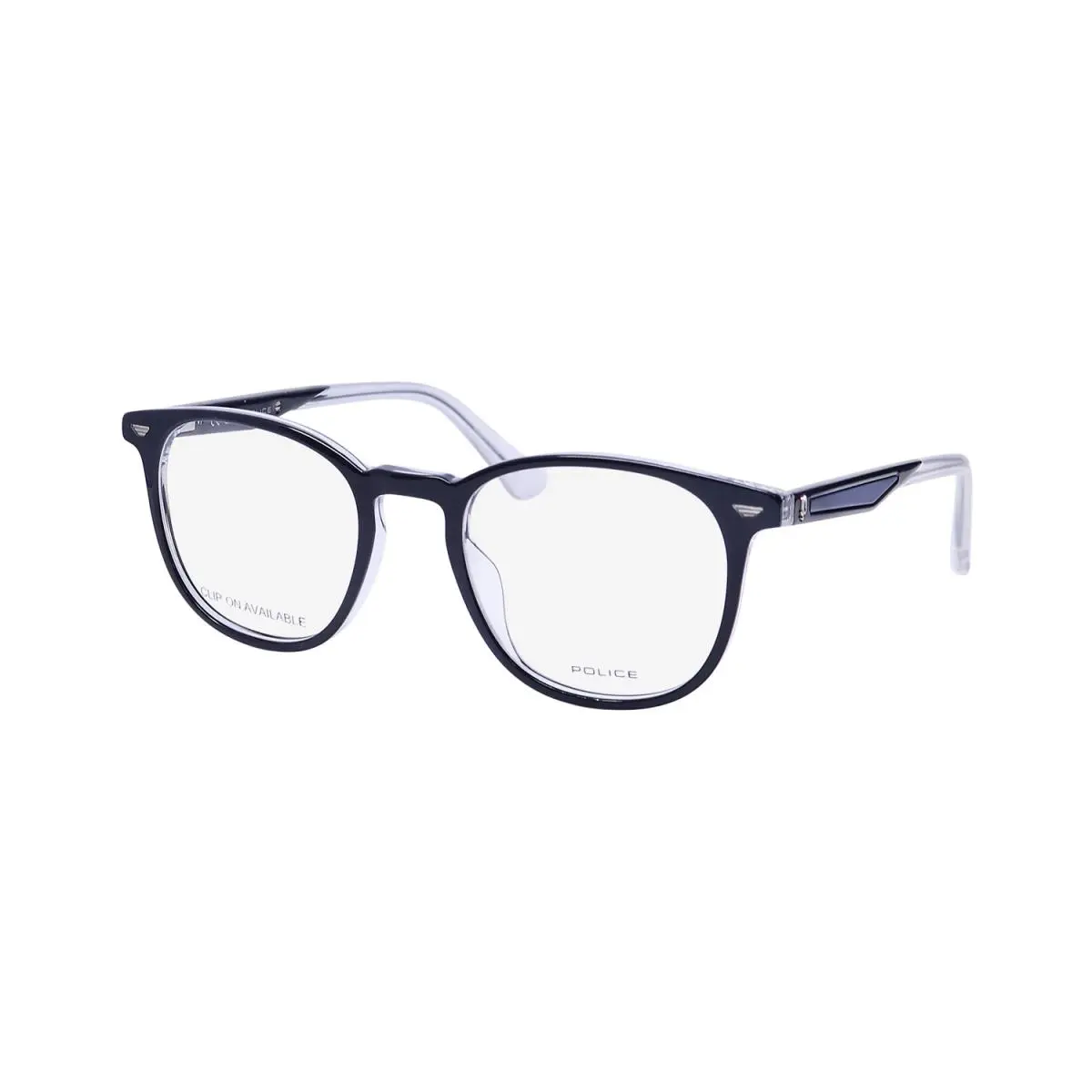 VPLF02 Groove 2 Eyeglass Frame/glasses Contemporary Luxury Designer Mens Blue / Crystal by Police