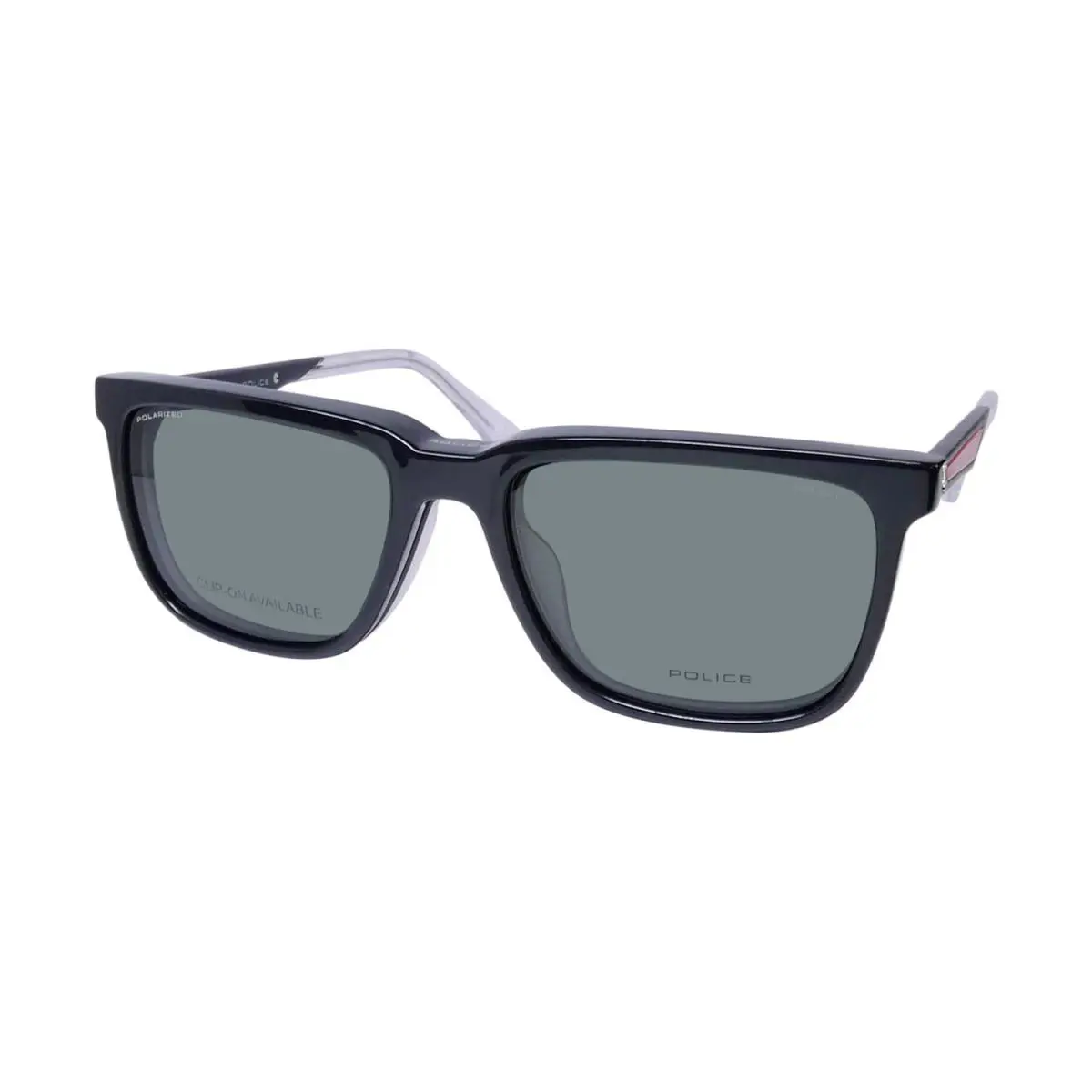 VPLF01 Groove 1 Sunglass Clip-on Lenses Eyeglass Frame/glasses Luxury Hot Grey / Crystal by Police