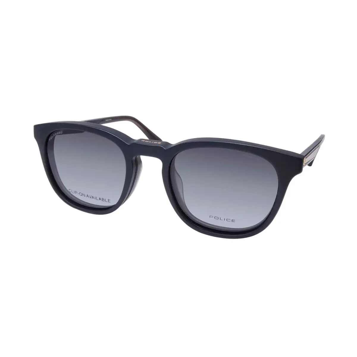 VPLF02 Groove 2 Sunglass Clip-on Lenses Eyeglass Frame/glasses For Men Dark Grey / Grey by Police