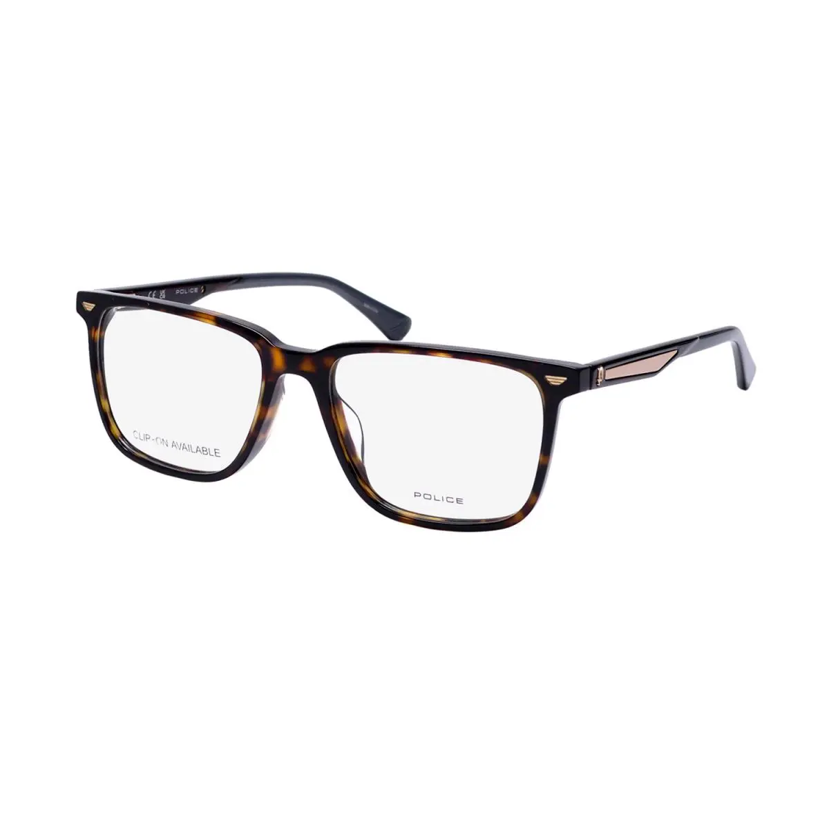 VPLF01 Groove 1 Eyeglass Frame/eyewear European Luxury Fashion Designer Dark Havana by Police