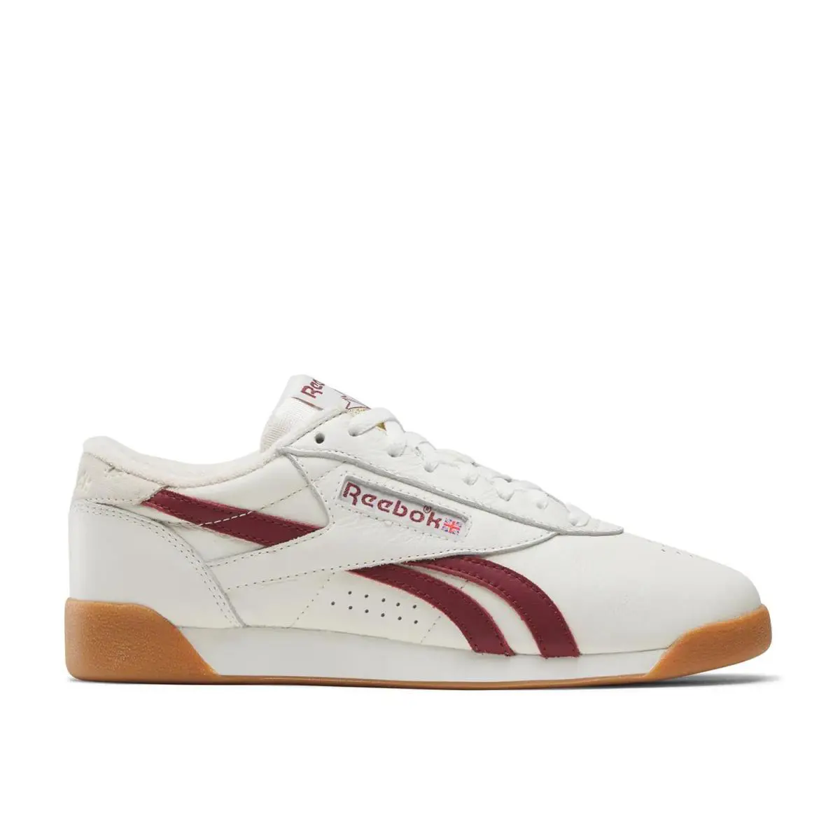 Woman`s Fashion Sneakers Reebok Freestyle Lo Sneaker - Off White/Burgundy