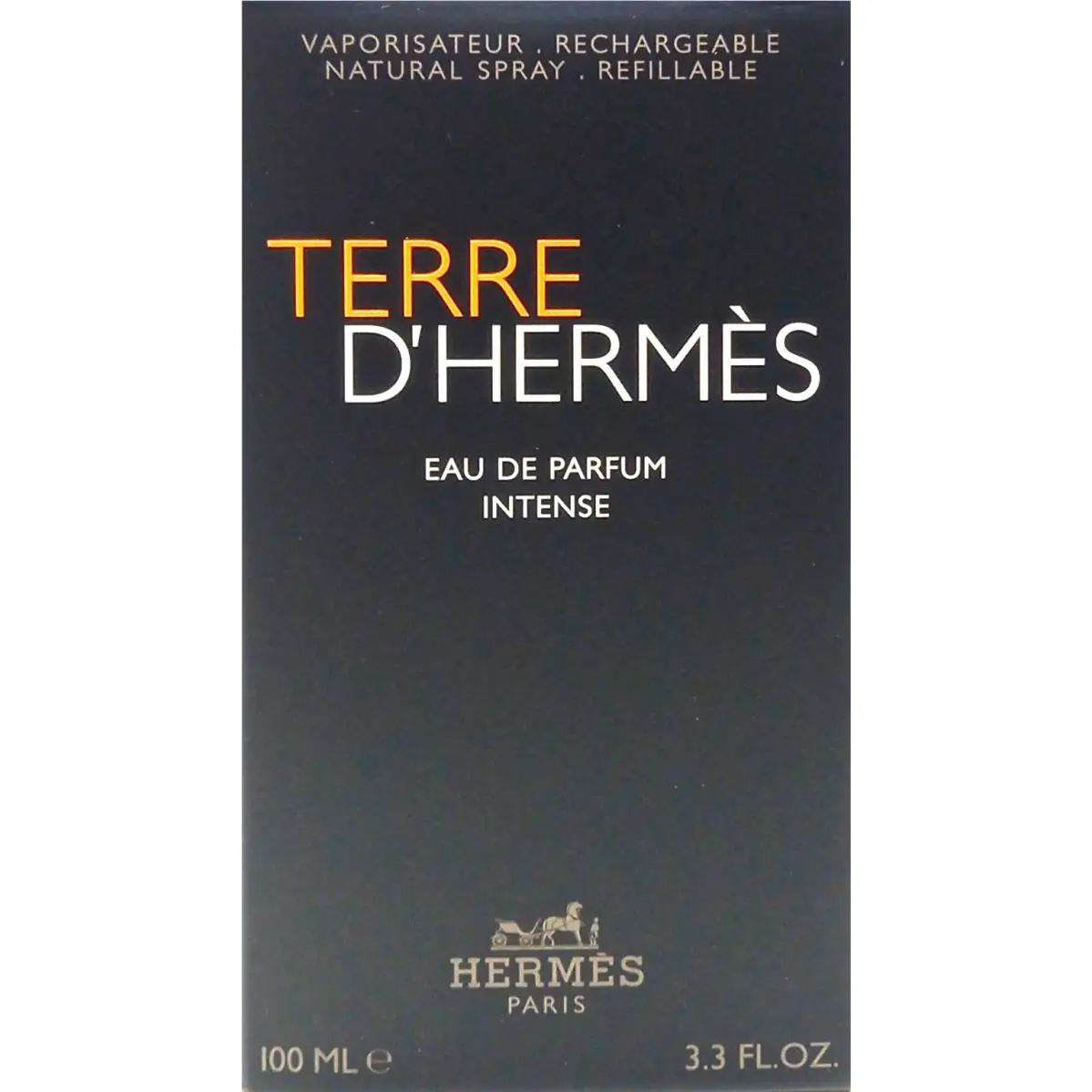 Hermes Terre D`hermes Intense Eau DE Parfum Intense Spray For Men 3.3 Oz / 100ml
