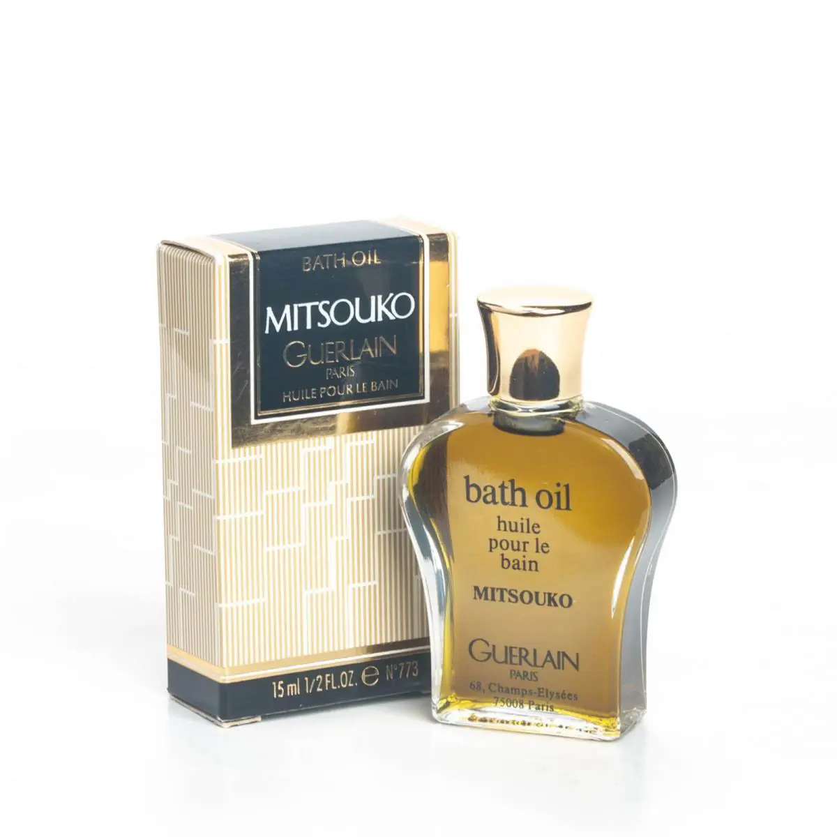 Guerlain Mitsouko Bath Oil .5OZ 15ml Vintage Perfume
