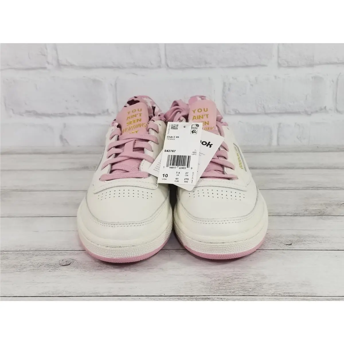 Reebok shoes - Reebok Club C 85 - Club - S42767 - Chalk/Pink 1