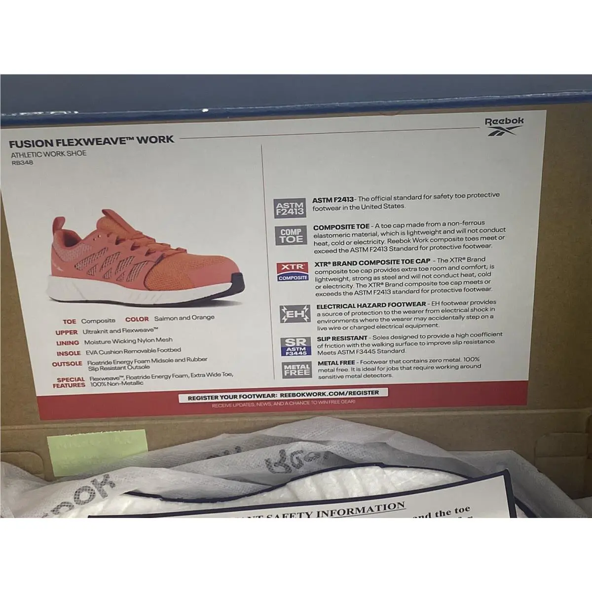 Reebok shoes - Reebok Work - Work - RB348 - Orange 13