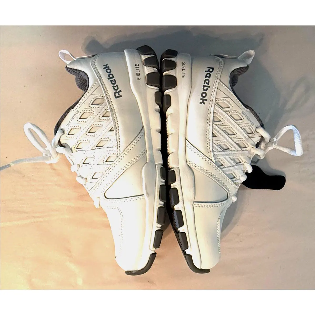 Reebok shoes - Reebok Sublite Athletic Work Shoe - RB424 - White (UPC: 690774393837) 1