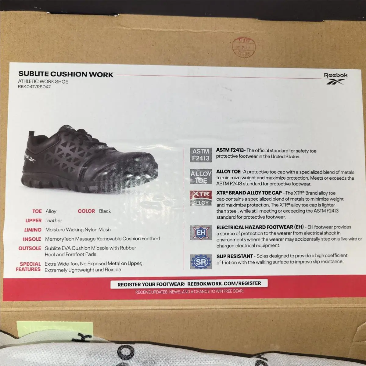 Reebok shoes - SUBLITE CUSHION WORK - SUBLITE CUSHION WORK - Black 9
