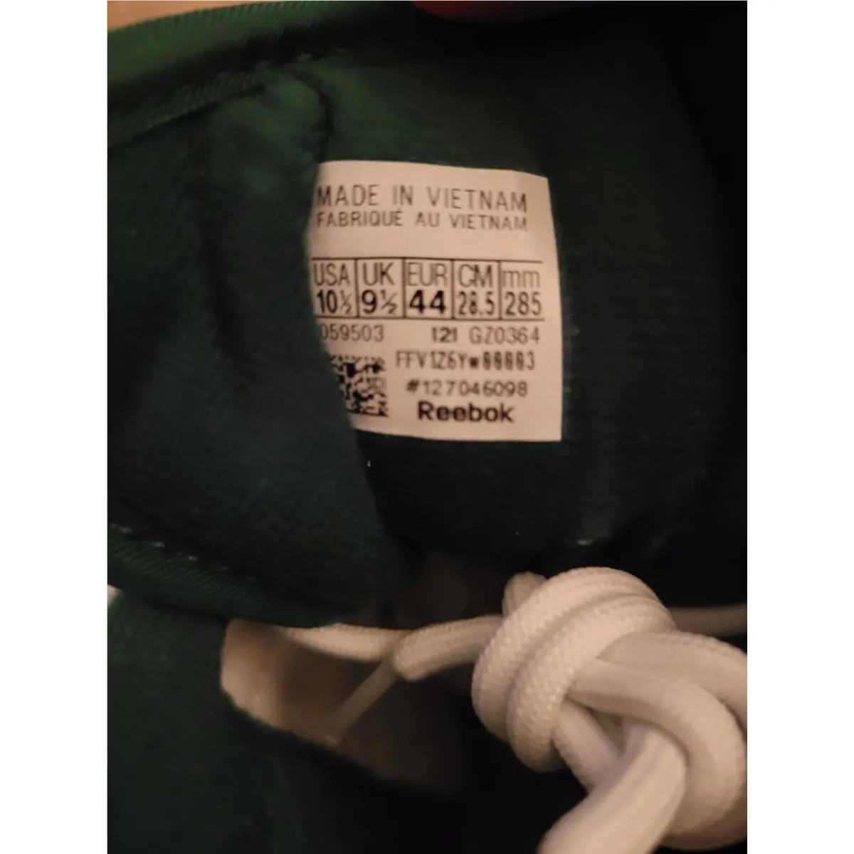 Reebok shoes - GZ0365 - GZ0364 - FTWWHT/DRKGRN/PRIYEL 7