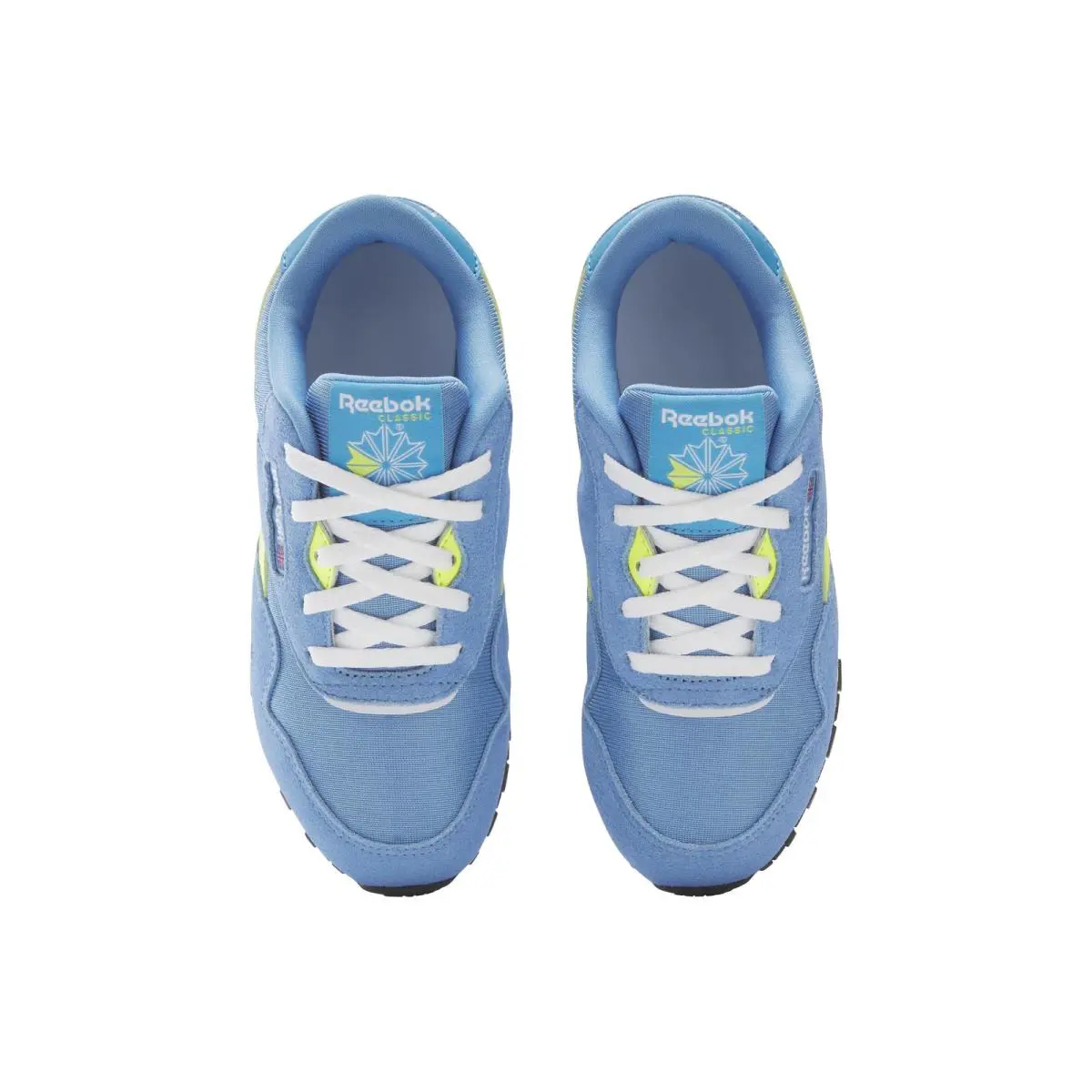 Reebok shoes - Kid`S Classics Step N` Flash 2.0 Elastic Lace - 118854 - White/Y2K Blue (UPC: 197323519859) 1