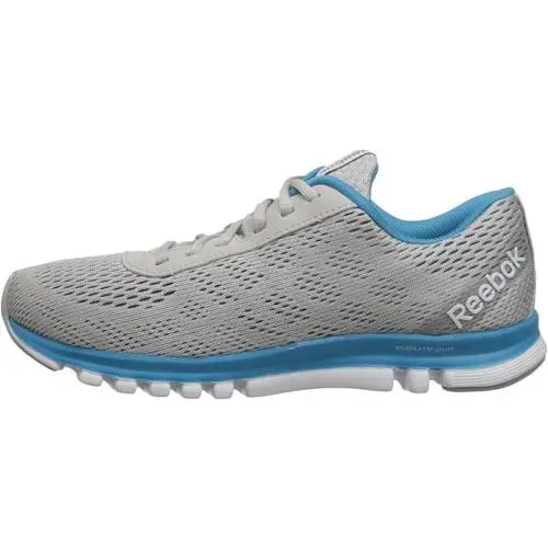 Reebok Women`s Sublite Duo Smooth Running Shoes Sneakers Size 8.5 Grey/ Blue - Flight Blue/ Steel