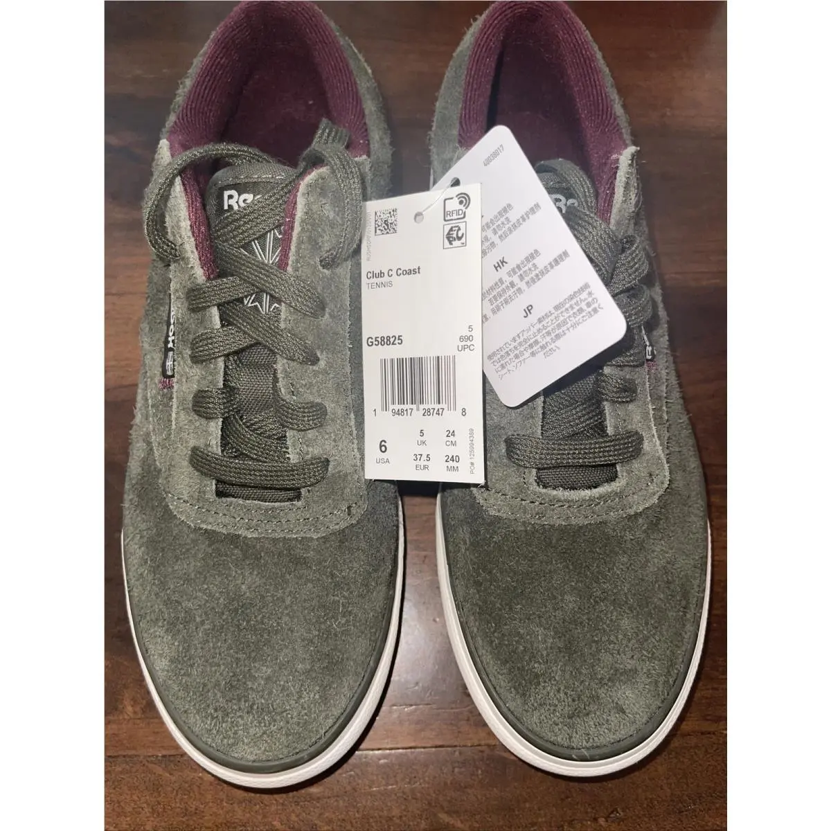 Reebok shoes - G58825 - G58825 - Green/White (UPC: 194817287379) 4