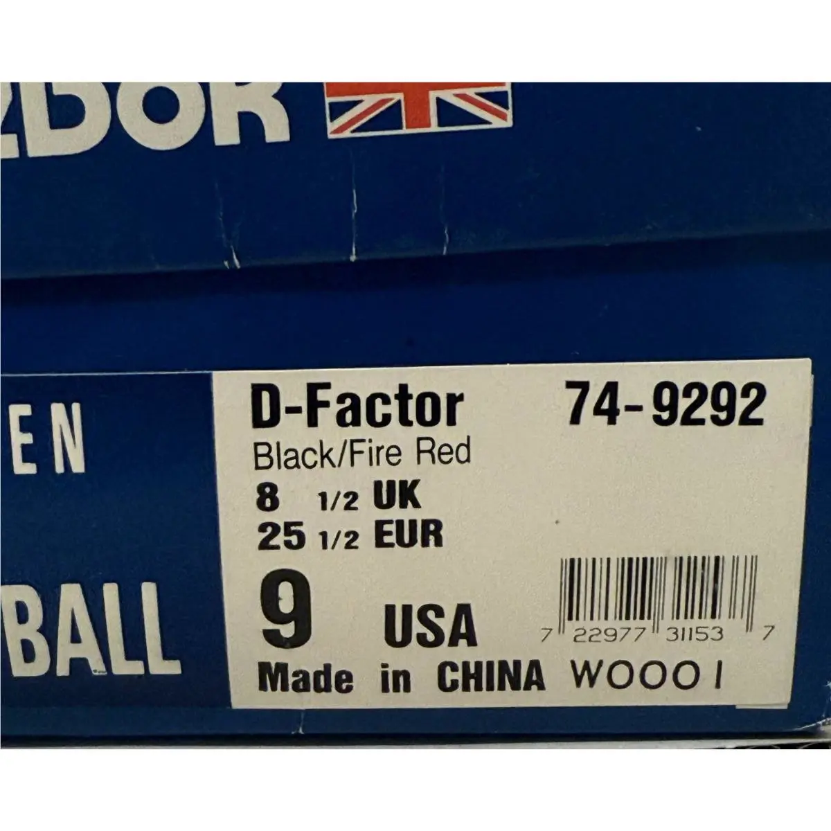 Reebok shoes - D-Factor - 74-9292 - Black 10