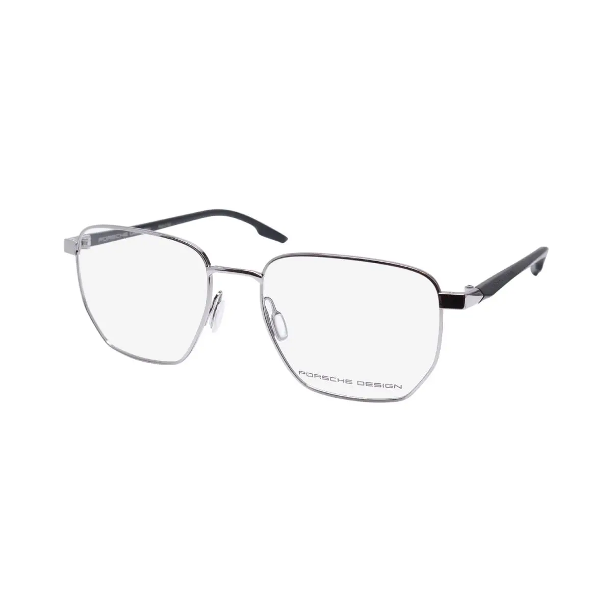 Design P8770 Eyeglass Frame/glasses Made IN Italy Metal Luxury Eyewear Silver / Black by Porsche