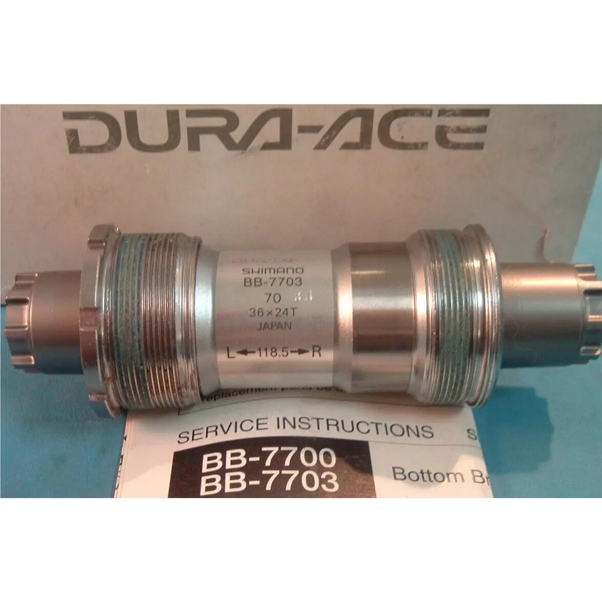Shimano Dura Ace 70x118.5MM BB-7703 Cartridge New/nos Bottom Bracket-nib