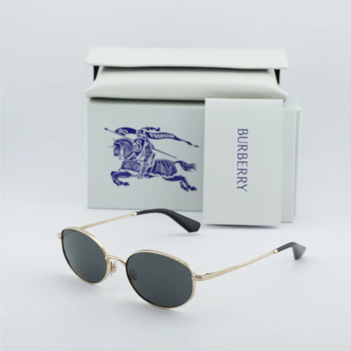 Burberry BE3169 110987 Light Gold/dark Grey 55-18-140 Sunglasses