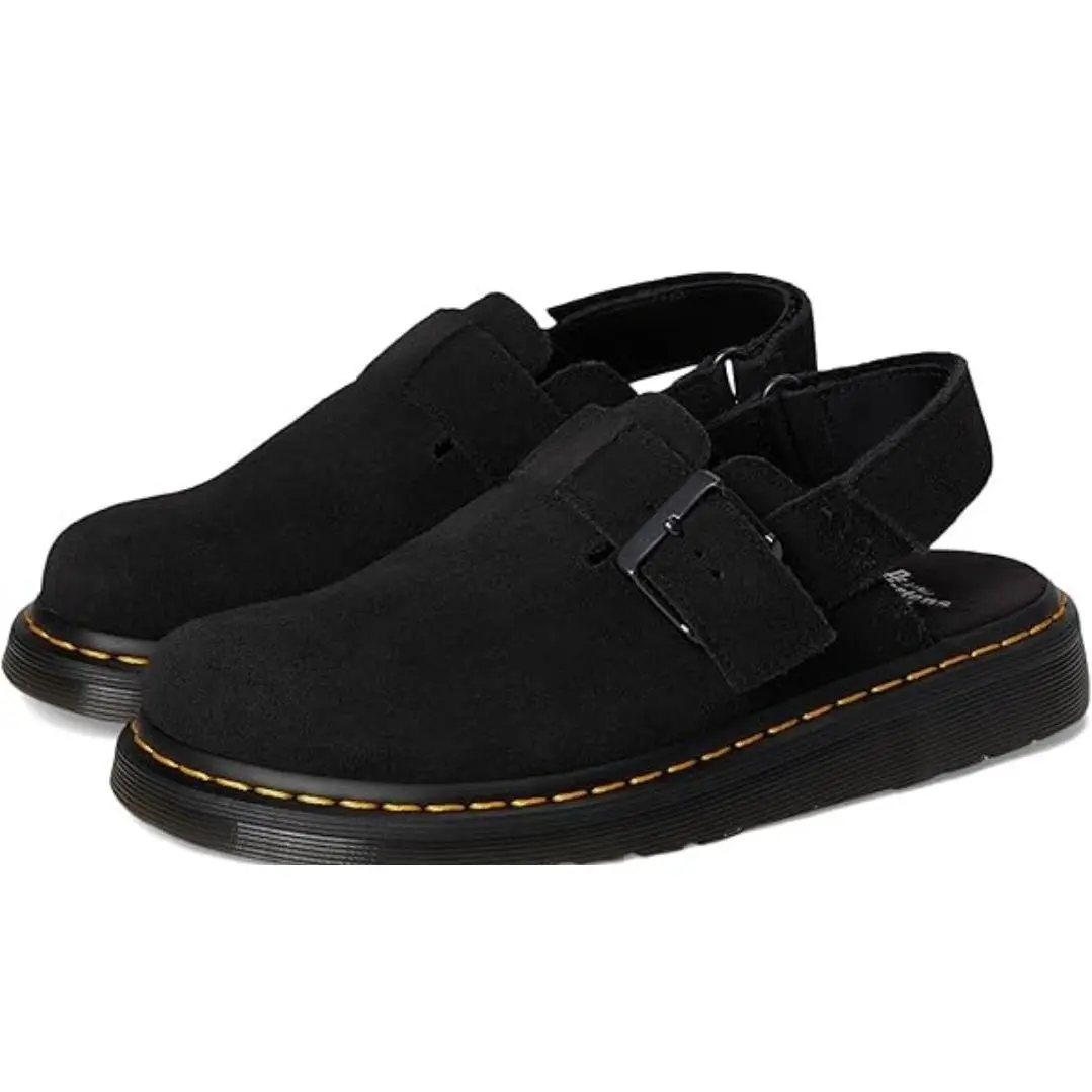 Dr. Martens Jorge II Black Suede Slingback Sandals Shoes Us: 9/8 31563001
