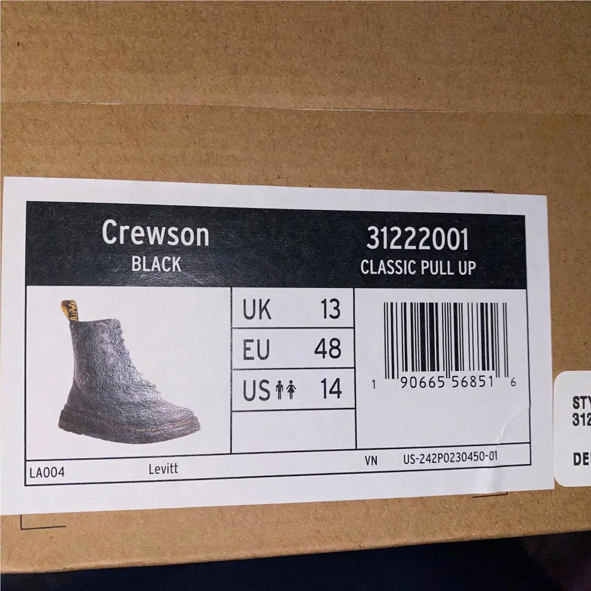Dr. Martens shoes - Crewson Classic Pull Up - Crewson Classic Pull - Black 6