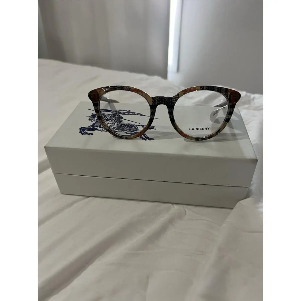 BE2439 4163 Check Sand 52mm Eyeglasses by Burberry