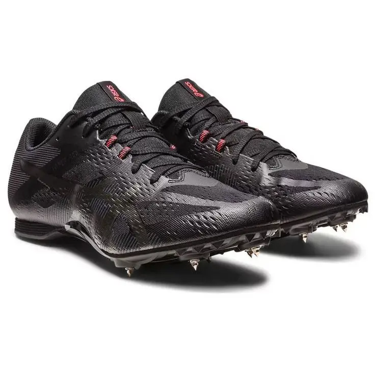 Asics Men`s Hyper MD 8 Track and Field Shoe Black / Gunmetal 8.5 M - Black