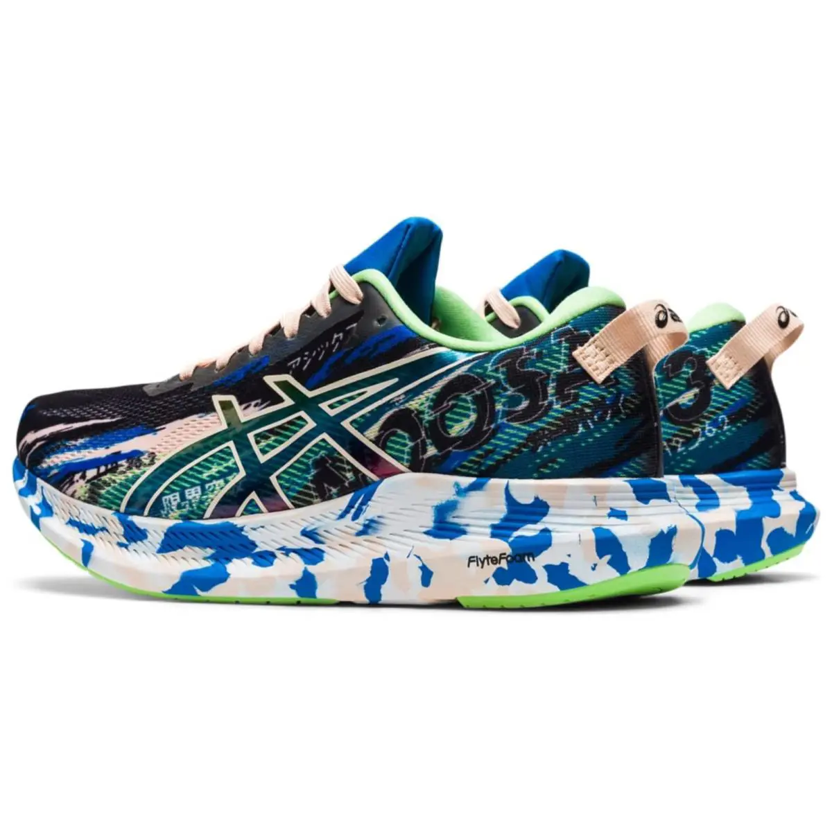 Asics shoes - ASICS Noosa Tri 13 - Noosa Tri - 1012898004 - Black/Pearl Pink, Manufacturer: Hot Pink/Safety Yellow 2