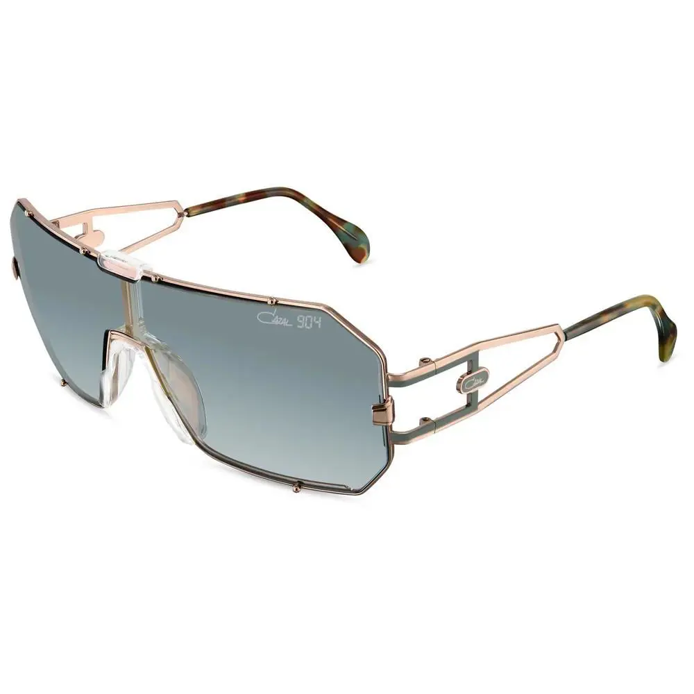 Cazal 904 Sunglasses Legends Sun Glasses 001 Rose-gold Shield Unisex - Frame: Rose-Gold, Lens: Green Gradient
