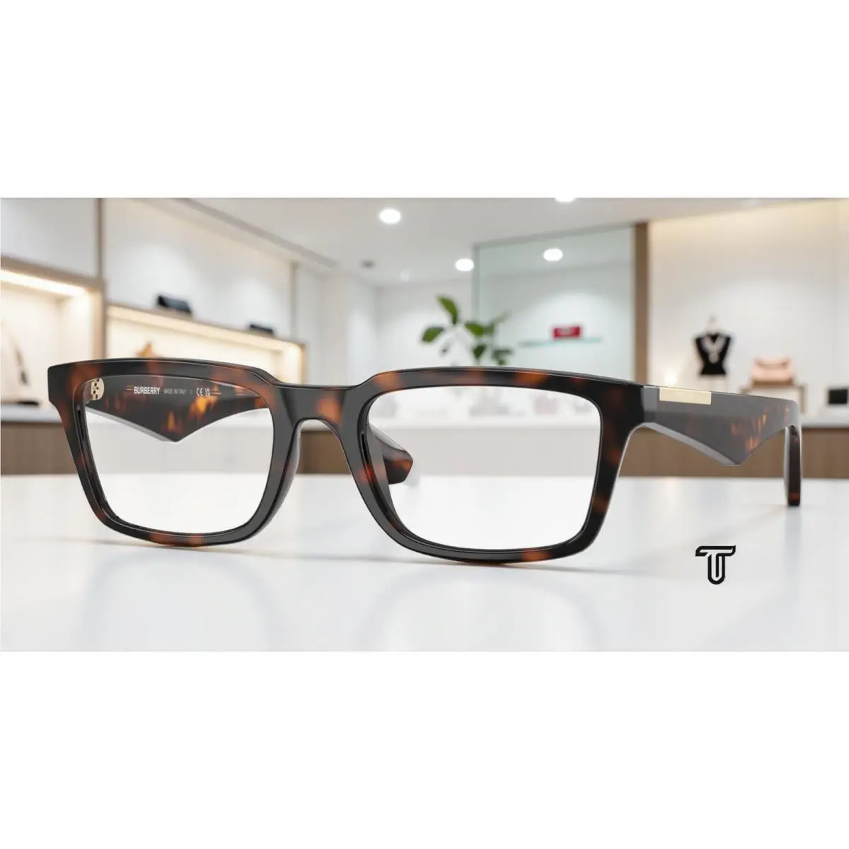 Burberry BE2428U 3002 Dark Havana Demo Lens 54 mm Men`s Eyeglasses