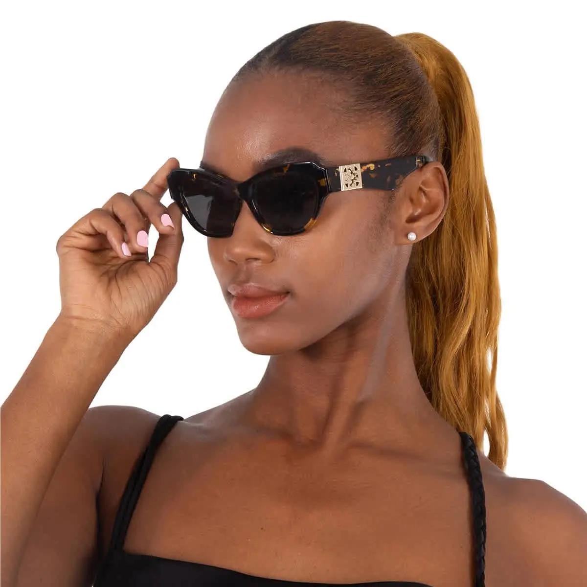 Dark Grey Cat Eye Ladies Sunglasses BE4423 410687 52 BE4423 410687 52 by Burberry