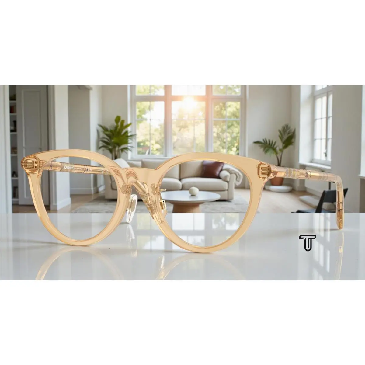 Burberry BE2429F 4167 Beige Demo Lens 50 mm Women`s Eyeglasses