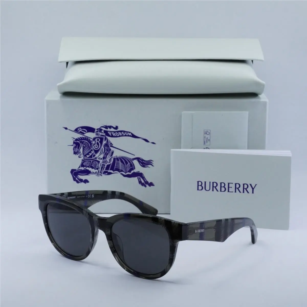 Burberry BE4432U 414787 Check Lichen/dark Grey 54-19-140 Sunglasses