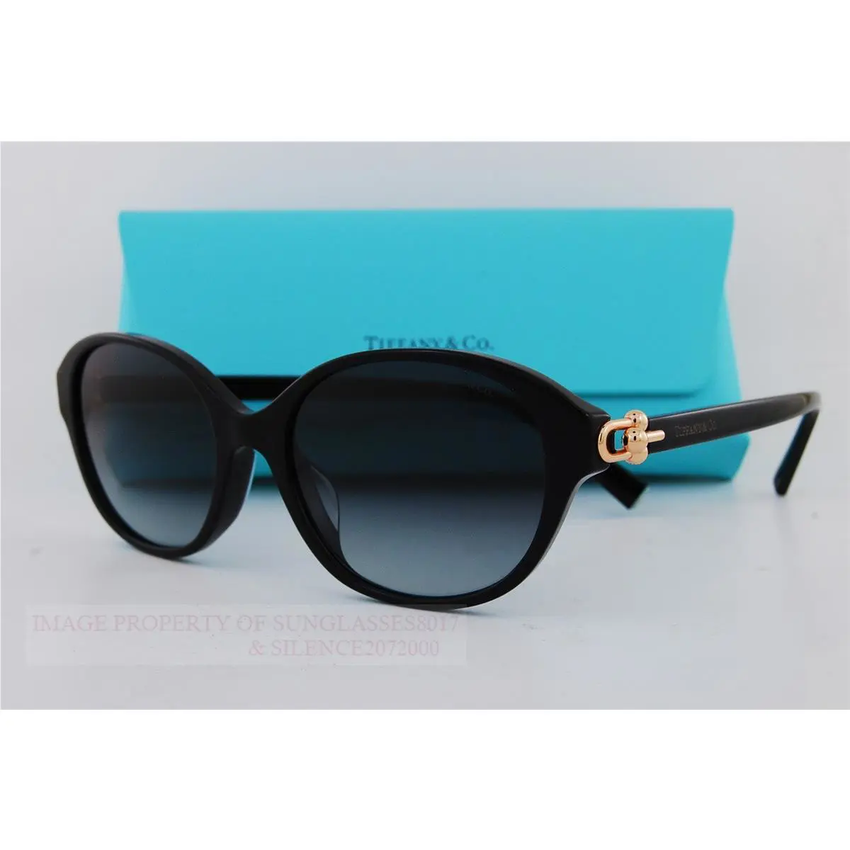 Tiffany Co. Sunglasses TF 4263D 80013C Black/gradient Gray For Women