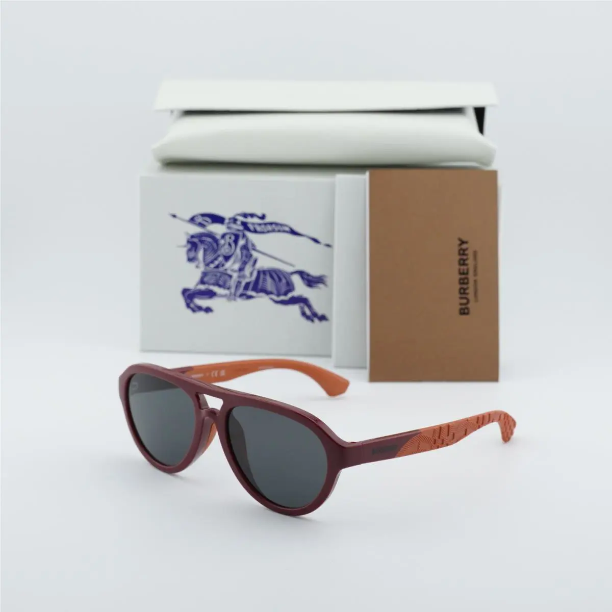 Burberry Kids JB4005U 418187 Red/dark Grey 51-16-130 Sunglasses