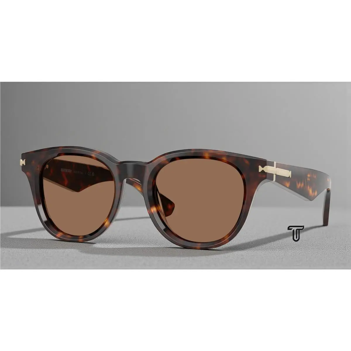 Burberry BE4439F 300273 Dark Havana Dark Brown 51 mm Men`s Sunglasses