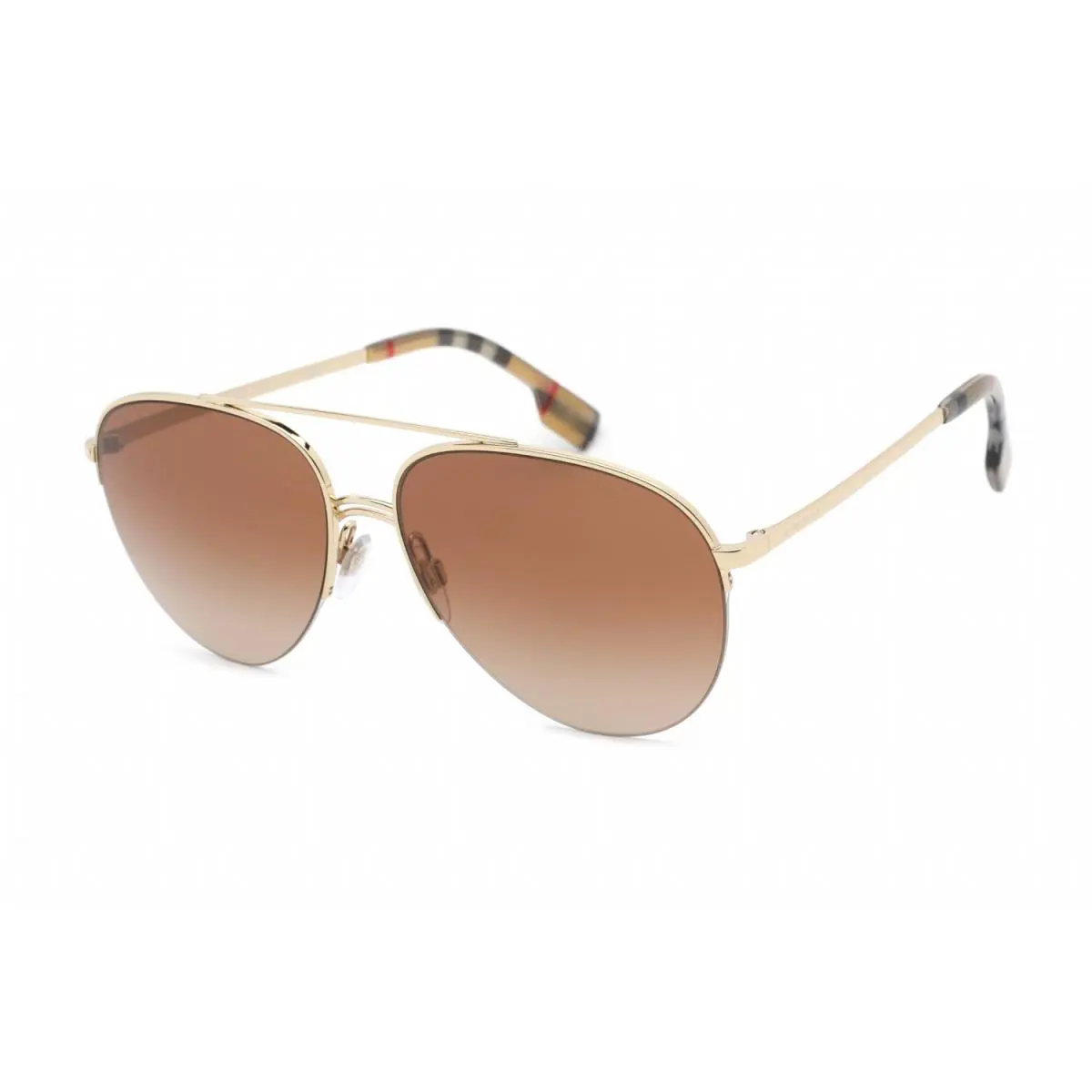 Burberry BE3113 110913 Sunglasses Gold Frame Brown Pink Gradient Lenses 59mm