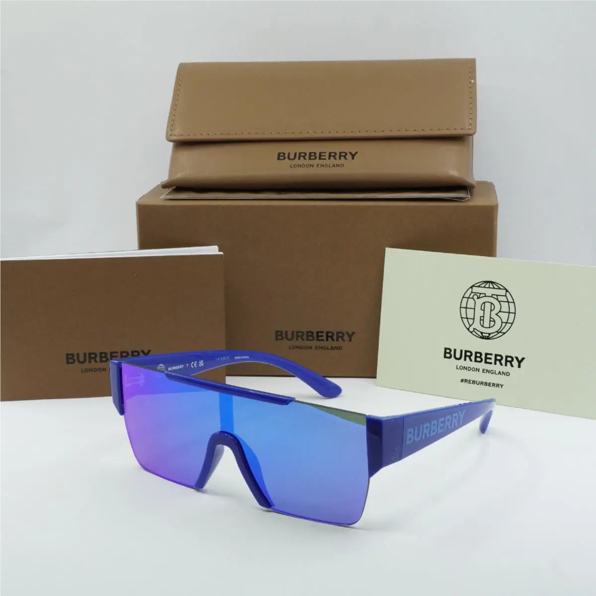 Burberry Kids JB4387 404825 Blue/green Mirror Light Blue 123-28-128