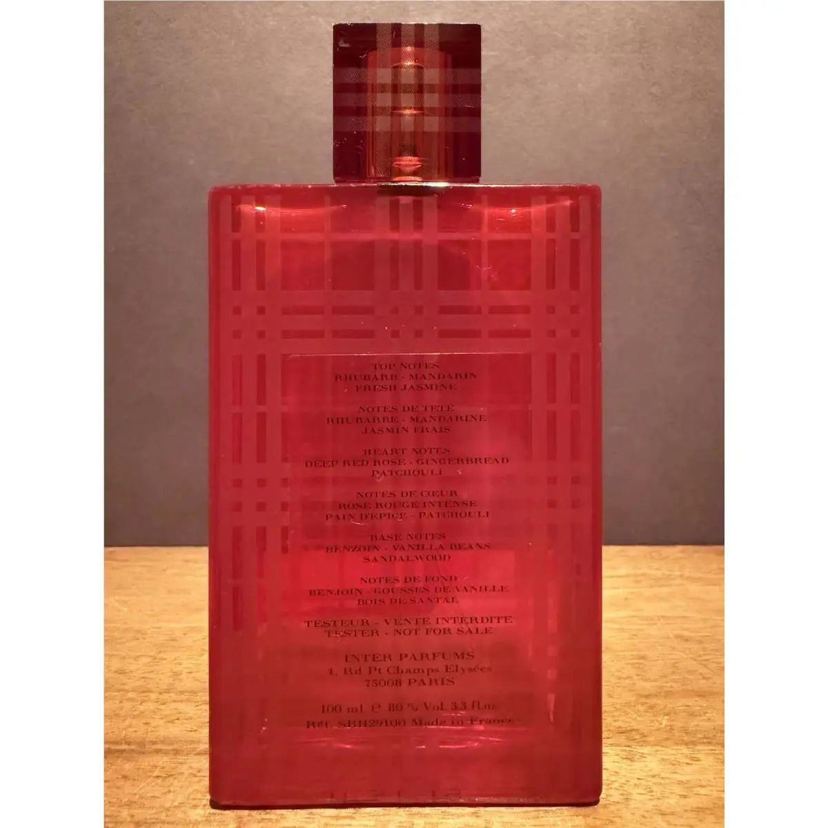Burberry Brit Red Special Edition 3.3 oz / 100 ml Eau de Parfum Spray Nwob Rare