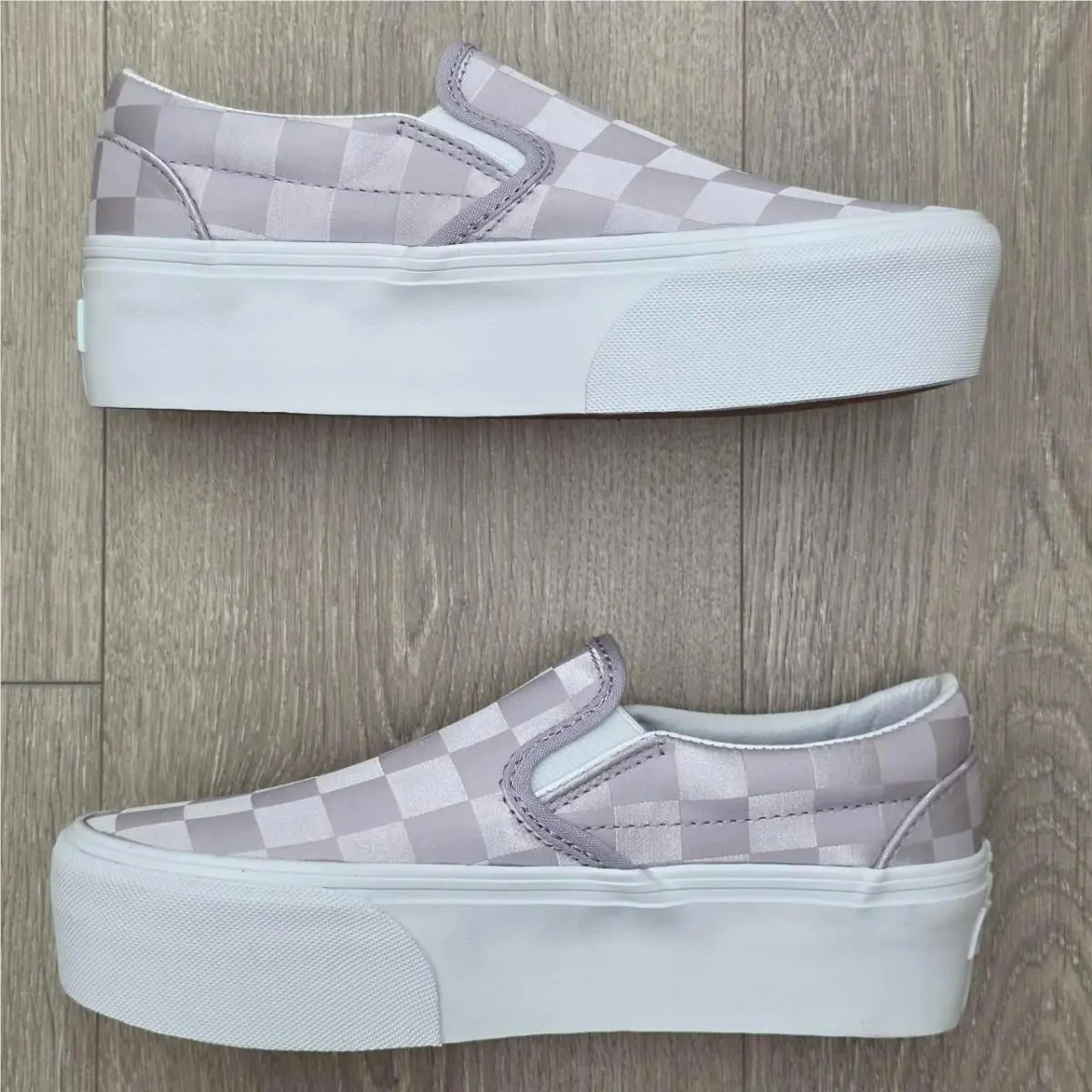 Vans shoes - VANS Classics - Classics - VN000CN1LLC - Satin Cherkerboard Lilac 1
