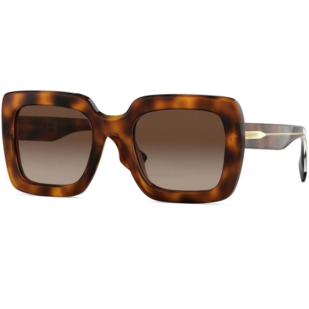 Burberry Striped Check BE4284 379013 Women Sunglasses Light Havana/brown Shaded