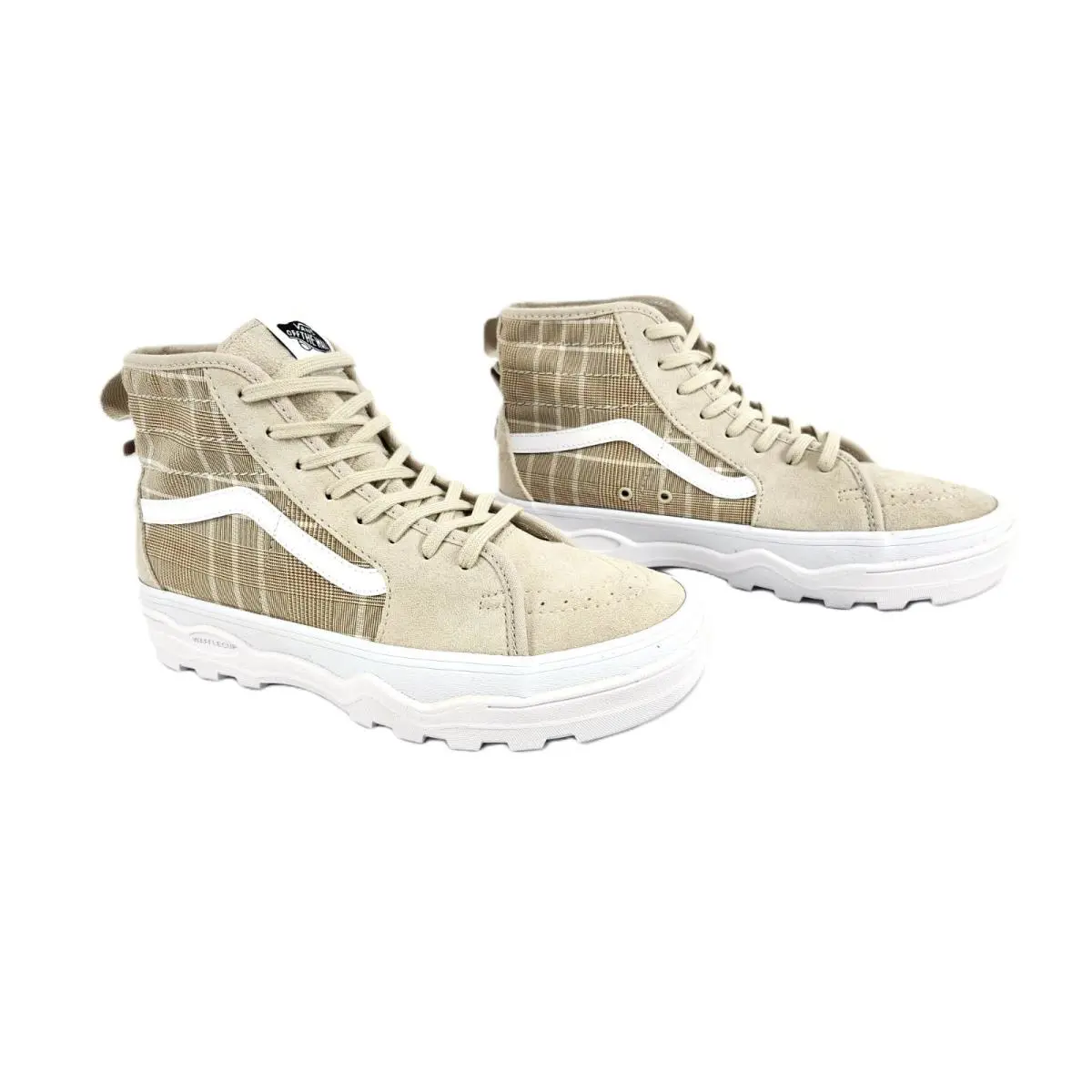 Vans shoes - Vans Sentry Sk8-Hi Plaid French Oak Sneaker - VN0A5KY5BLL - Beige 0